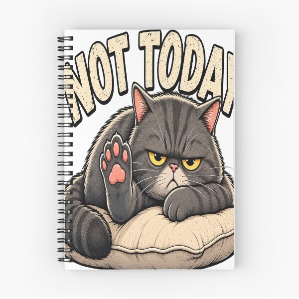 Item preview, Today Funny Exhausted Cat designed and sold by HMMarketART.