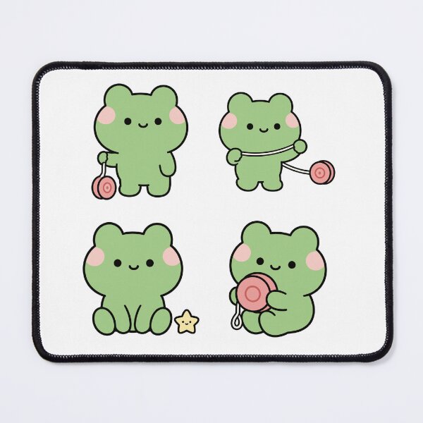 Item preview, Green Frog Headphones Music – Cute Kawaii Cartoon designed and sold by Moffyuniverse.