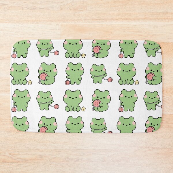 Item preview, Green Frog Headphones Music – Cute Kawaii Cartoon designed and sold by Moffyuniverse.