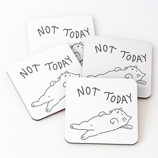 Item preview, Not Today Funny Exhausted Cat designed and sold by HMMarketART.