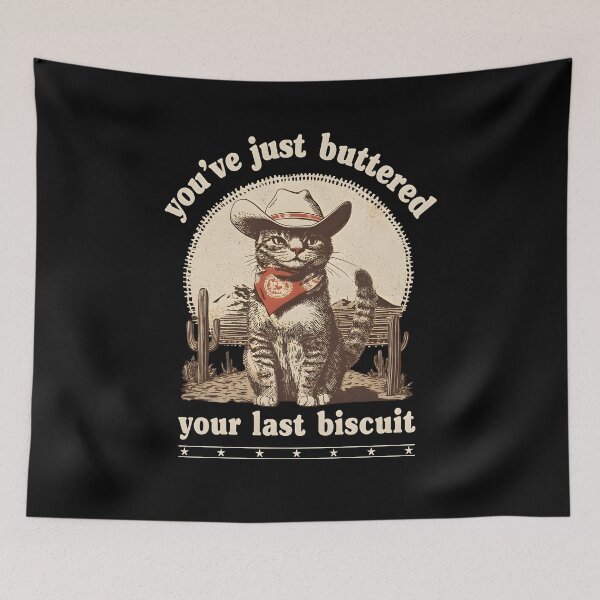 Item preview, Cowboy Cat Biscuit Shirt designed and sold by Catspeachy.