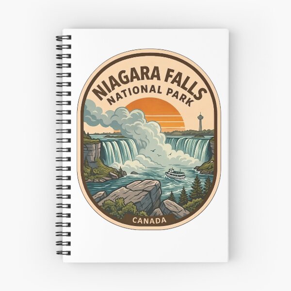 Item preview, Niagara Falls Canada Vintage Sunset Travel Patch designed and sold by LittleArij.