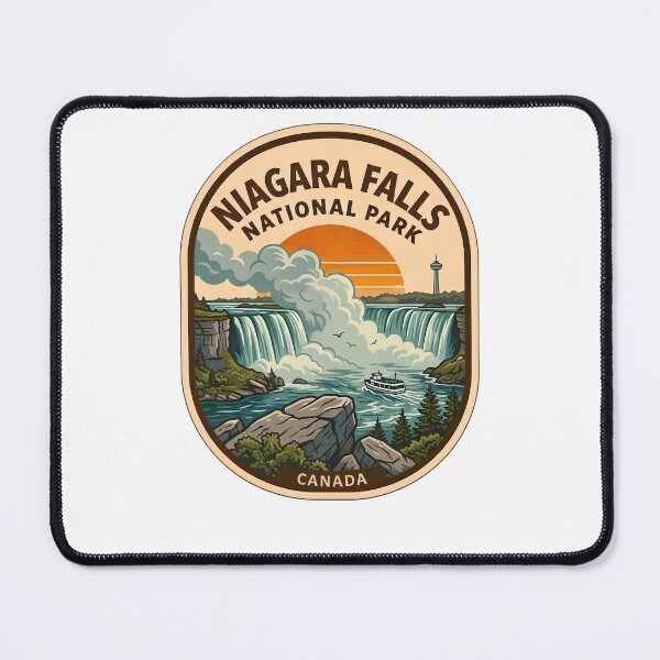 Item preview, Niagara Falls Canada Vintage Sunset Travel Patch designed and sold by LittleArij.