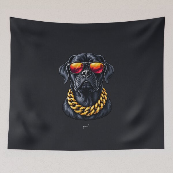 Item preview, Boss Dog – Cool Streetwear Dog with Sunglasses designed and sold by Musamem  Designs.
