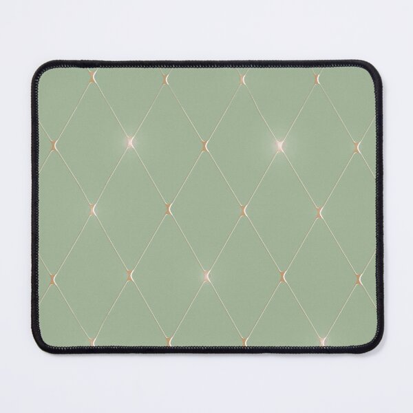 Item preview, Elegant Diamond Pattern in Matcha Green and Gold designed and sold by Pattique.