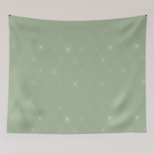 Item preview, Elegant Diamond Pattern in Matcha Green and Gold designed and sold by Pattique.