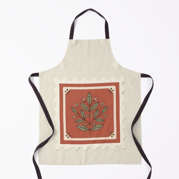 Item preview, Vintage Botanical Postage Stamp Folk Floral designed and sold by ITCHAWAWAA.