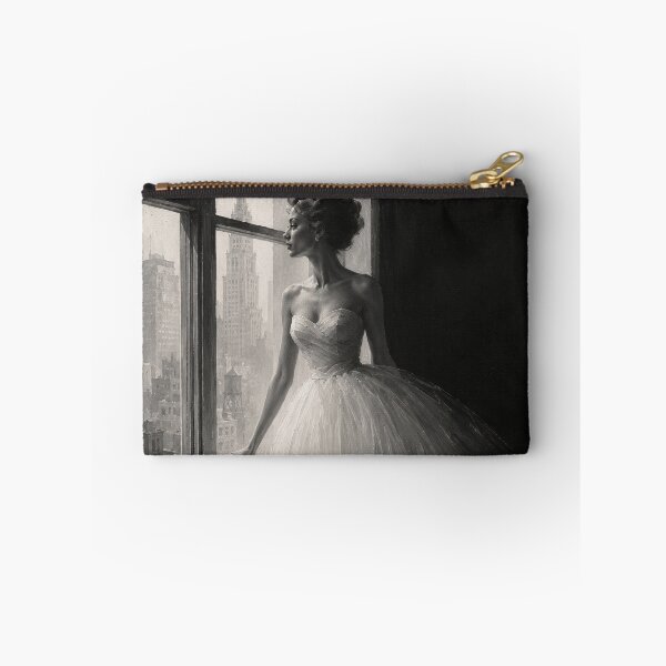 Item preview, Woman in Gown at Window City View designed and sold by ArtNova17.