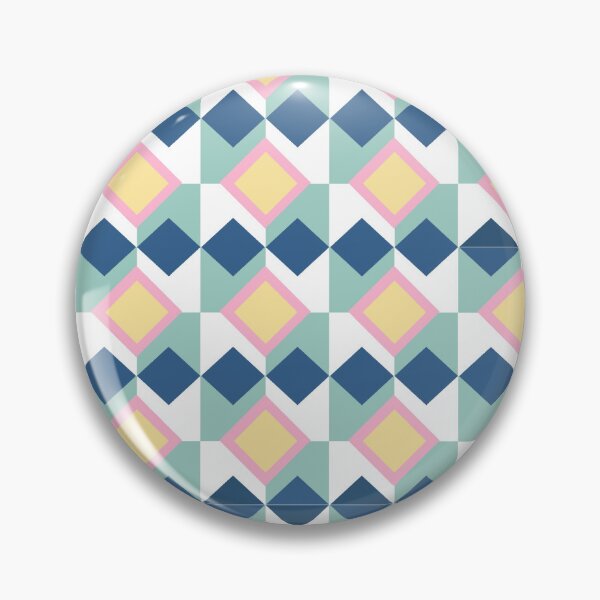 Item preview, Pastels and Navy 3D Diamond Grid designed and sold by Sasitee.