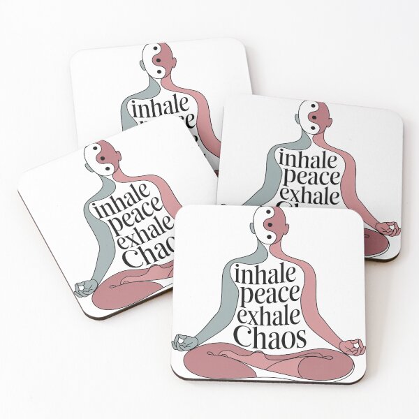 Item preview, Inhale Peace Exhale Chaos Figure for Holistic Wellness designed and sold by 108stillness.