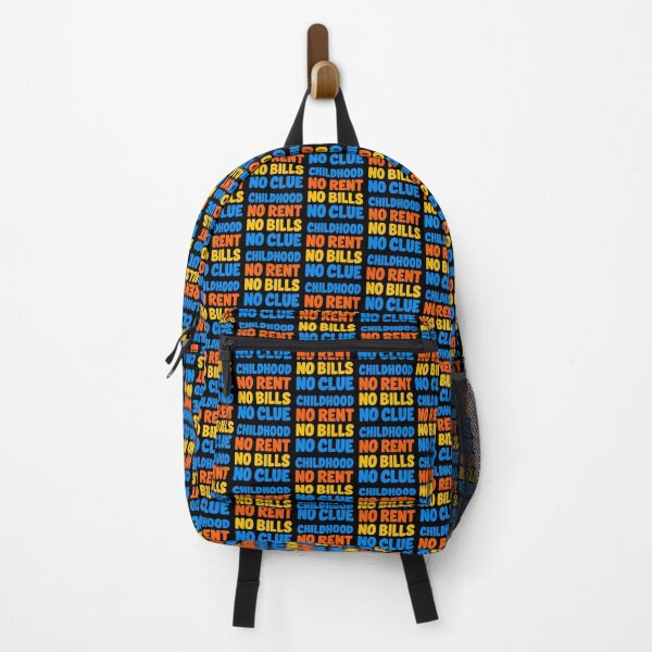 Item preview, Childhood No Rent No Bills No Clue Funny Adulting Quote designed and sold by TeeTimeTreasure.