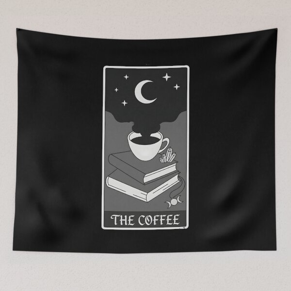 Item preview, The Coffee Tarot Card Witch Moon Books Coffee Cup designed and sold by OH-MY-GOTH.