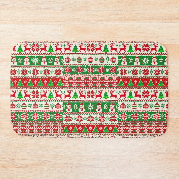Item preview, Ugly Santa Christmas Pattern | Retro Nostalgic Holiday Design designed and sold by flowerpower999.