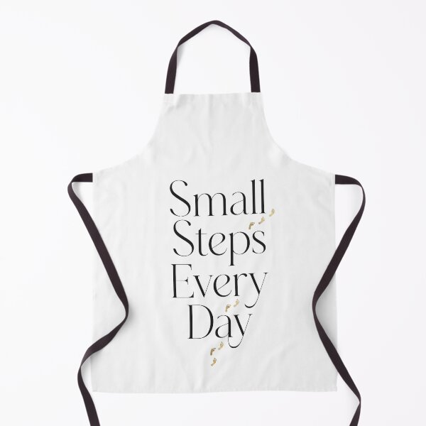 Item preview, Small Steps Every Day Inspirational Typography Quote designed and sold by Inka Moon Design.