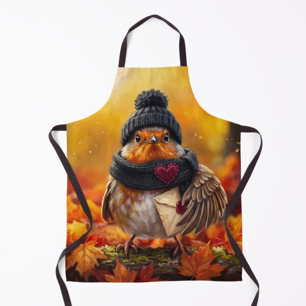 Item preview, Cute Cottagecore Autumn Robin with Love Letter Illustration designed and sold by Englandbear.