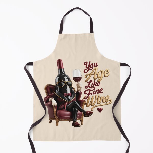 Item preview, "You Age Like Fine Wine" | Fine Wine Bottle Birthday Pun designed and sold by Moons Studio.