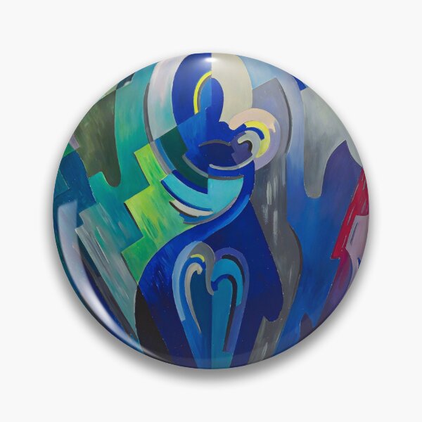 Item preview, The Virgin of Éire abstract geometric modern art portrait painting by Mainie Jellett designed and sold by Jéanpaul  Ferro.