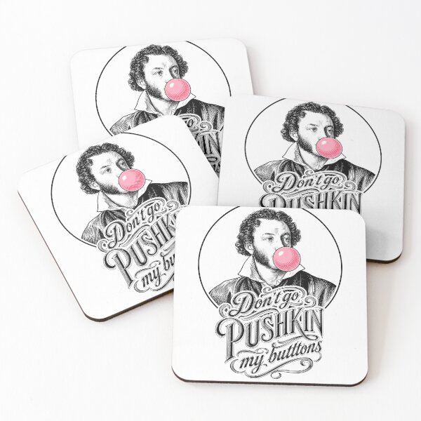 Item preview, Wall Art - Postcard - Don’t Go Pushkin My Buttons designed and sold by ForeverPrintsOK.