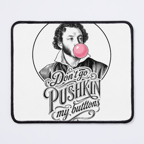 Item preview, Wall Art - Postcard - Don’t Go Pushkin My Buttons designed and sold by ForeverPrintsOK.