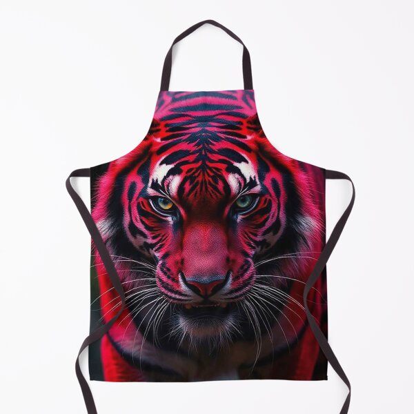 Item preview, Crimson Red Tiger – Intense Scarlet Tiger Portrait designed and sold by MFMart.