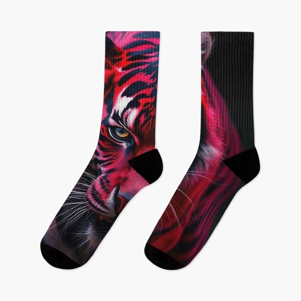 Item preview, Crimson Red Tiger – Intense Scarlet Tiger Portrait designed and sold by MFMart.