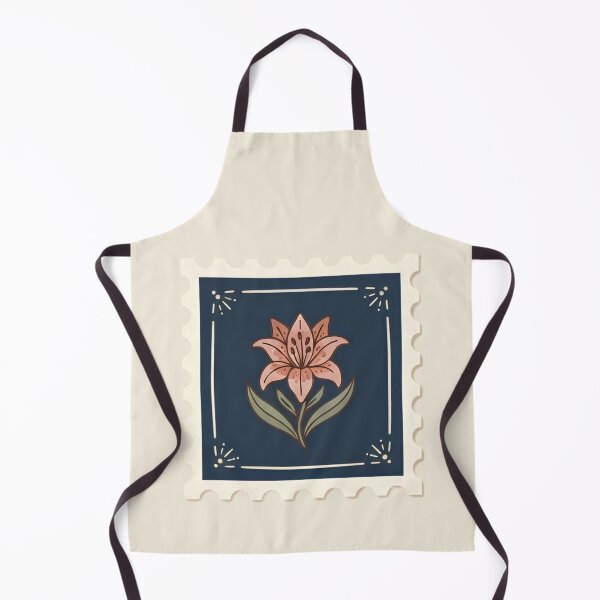 Item preview, Vintage Pink Lily Postage Stamp Illustration designed and sold by ITCHAWAWAA.
