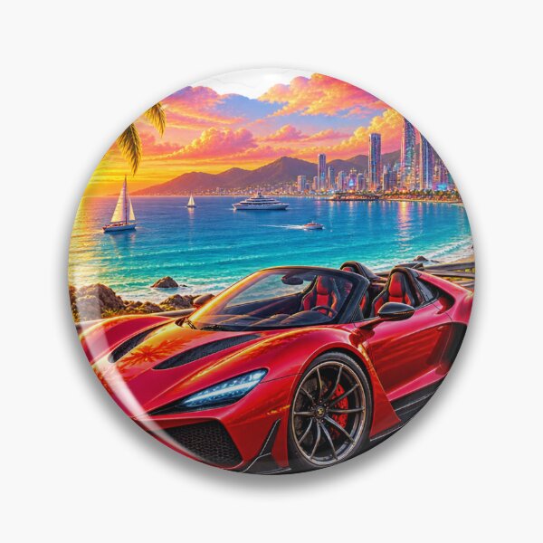 Item preview, Sunset Coastal Supercar City Drive designed and sold by DarklineLab.