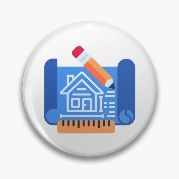 Item preview, Building Blueprint - Architectural Plan Sticker for Construction Projects designed and sold by Tr Creative Design.