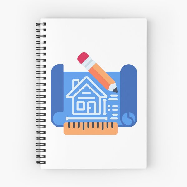 Item preview, Building Blueprint - Architectural Plan Sticker for Construction Projects designed and sold by Tr Creative Design.