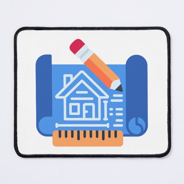 Item preview, Building Blueprint - Architectural Plan Sticker for Construction Projects designed and sold by Tr Creative Design.