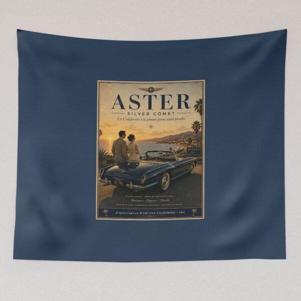 Item preview, Aster Silver Comet – Vintage California Poster 1965 designed and sold by Beaurozier.