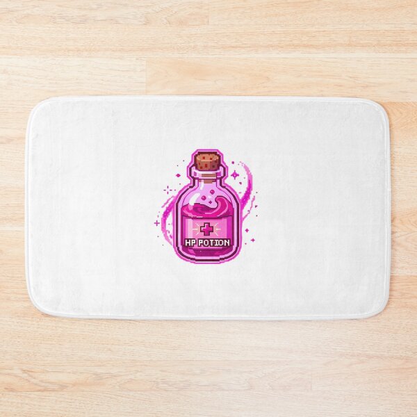 Item preview, Pixel Art HP Health Potion Bottle Illustration designed and sold by GTFullShop.