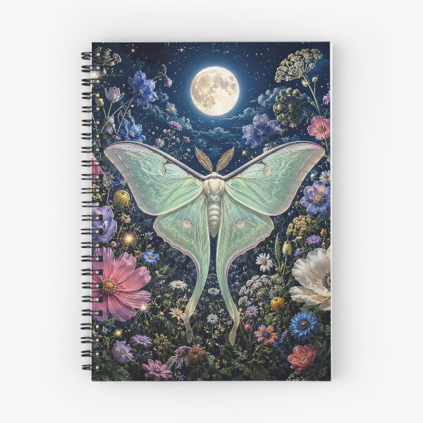 Item preview, Midnight Garden – Celestial Luna Moth and Moon designed and sold by Ray's Photos & Art.