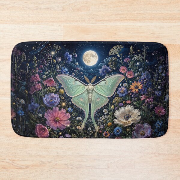 Item preview, Midnight Garden – Celestial Luna Moth and Moon designed and sold by Ray's Photos & Art.
