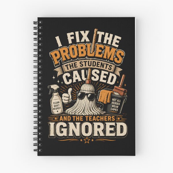 Item preview, I Fix The Problems The Students Caused School Custodian designed and sold by Souck12.