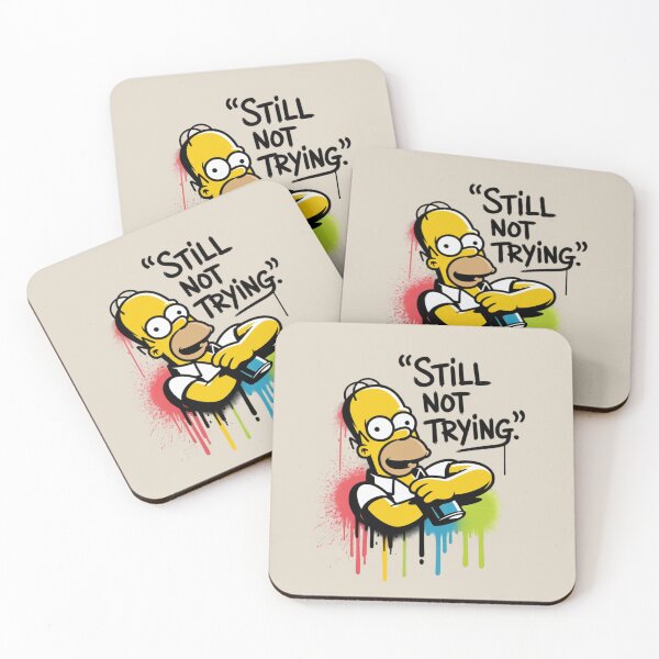 Item preview, Homer Simpson - Still not trying designed and sold by 123ks.