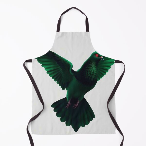 Item preview, Emerald Green Dove – Mystical Flying Bird with Red Eye designed and sold by MFMart.
