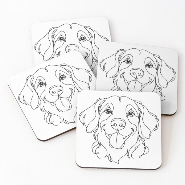 Item preview, Minimalist Dog Face Line Art Design designed and sold by A Light Worker.