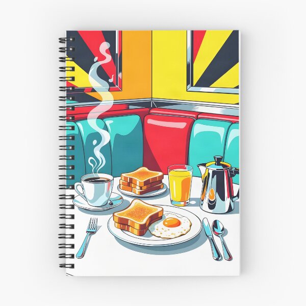 Item preview, Breakfast at the Diner – Retro Pop Art Morning designed and sold by LSVart.