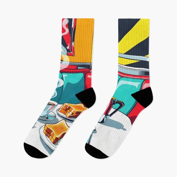 Item preview, Breakfast at the Diner – Retro Pop Art Morning designed and sold by LSVart.