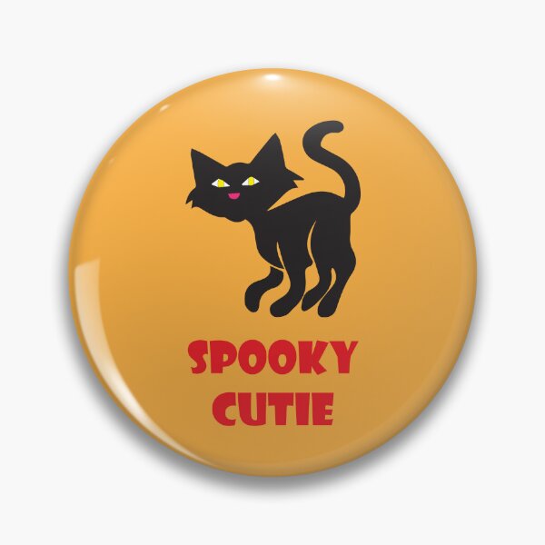 Item preview, Spooky Cutie - Funny Halloween Black Cat designed and sold by ToluaPrints.
