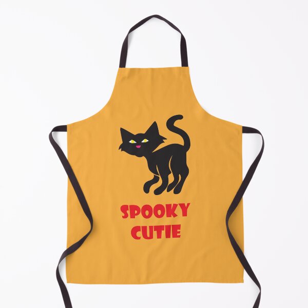 Item preview, Spooky Cutie - Funny Halloween Black Cat designed and sold by ToluaPrints.