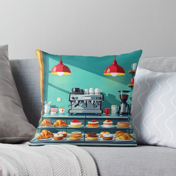 Item preview, Café Pastry Counter – Colourful Pop Art Poster designed and sold by LSVart.