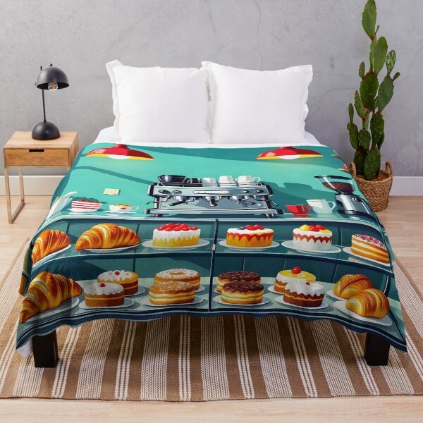 Item preview, Café Pastry Counter – Colourful Pop Art Poster designed and sold by LSVart.