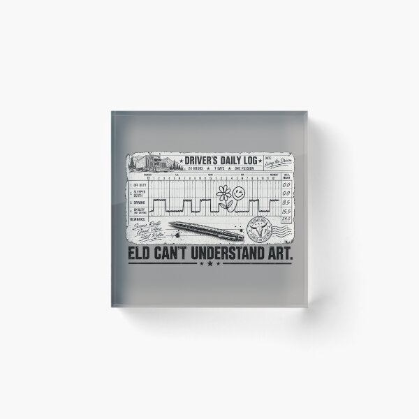 Item preview, Driver's Daily Log - Living The Dream Trucker Logbook Art designed and sold by NomadForge.