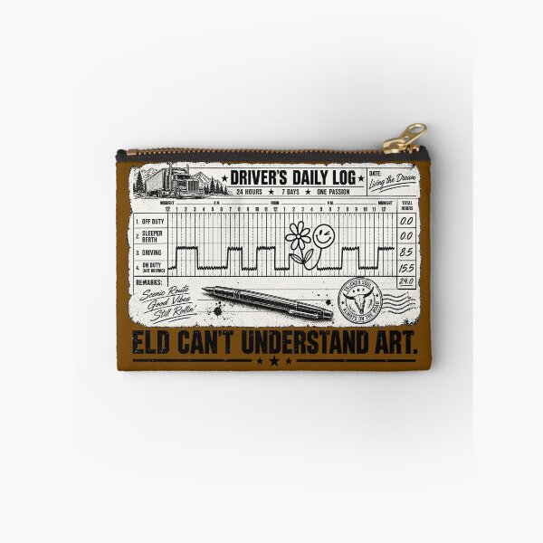 Item preview, Driver's Daily Log - Living The Dream Trucker Logbook Art designed and sold by NomadForge.