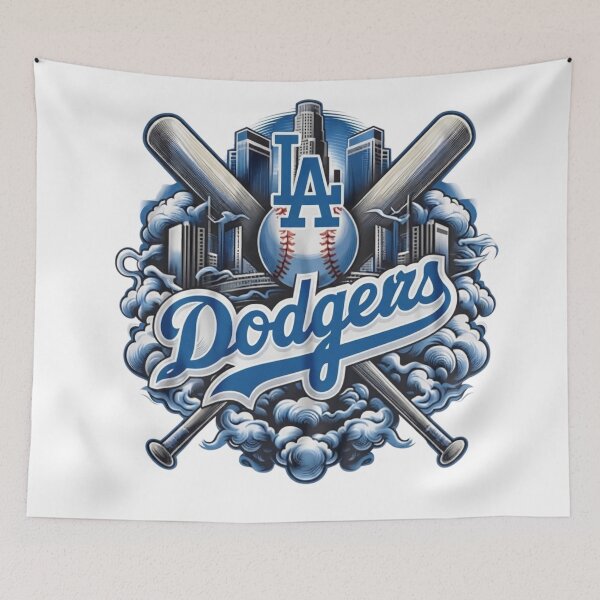 Item preview, Vintage Los Angeles Baseball City Skyline Graphic designed and sold by BlasiseDS.