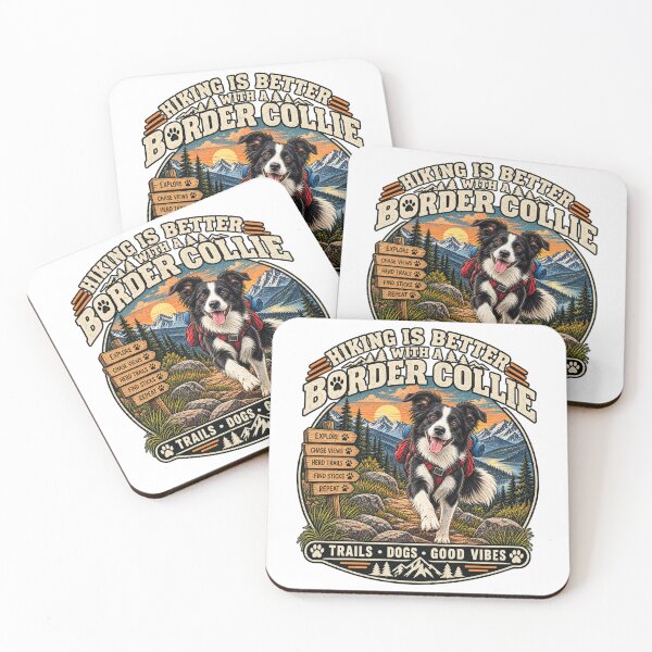 Item preview, Border Collie Hiking Is Better Together designed and sold by ARDELVEX STUDIO.