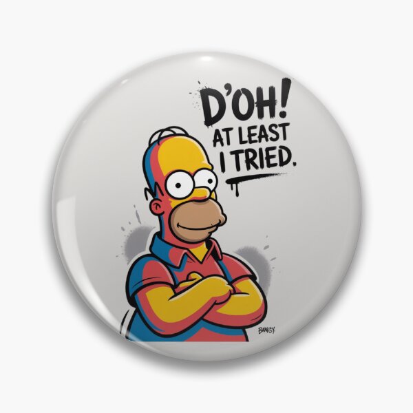 Item preview, Homer Simpson - D'oh! At least I tried designed and sold by 123ks.