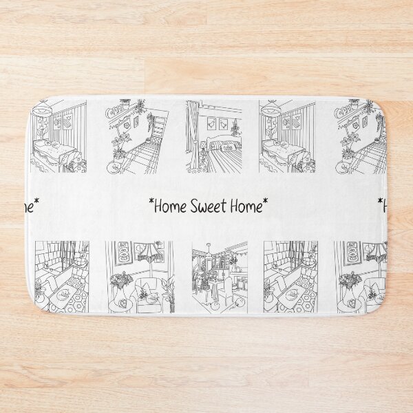 Item preview, Home sweet home sticker sheets designed and sold by Hephzibahlove.